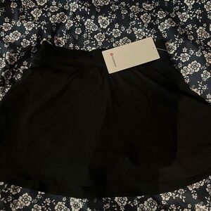 lulu lemon black tennis skirt